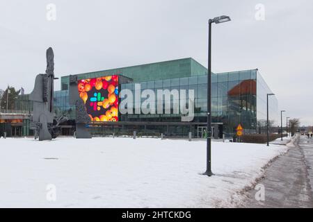 Helsinki Musiikkitalo (Musikzentrum) in Helsinki, Finnland. Stockfoto