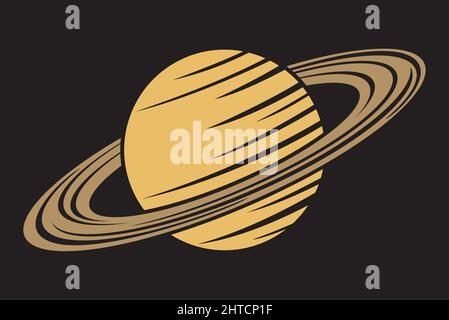 Vektor-Illustration des Saturn-Planeten Stock Vektor