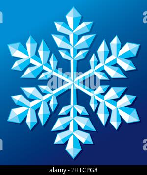 Vektorgrafik für Snowflake-Symbole Stock Vektor