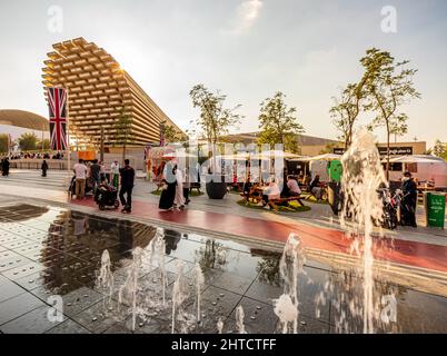Blick auf den britischen Pavillon auf der Expo 2020 Dubai. Dubai – Stockfoto