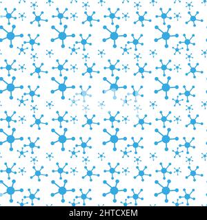 Punkte mit Verbindungen, Dreiecke nahtloser Vektorhintergrund Stock Vektor