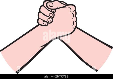 Handshake-Vektor-illustration Stock Vektor