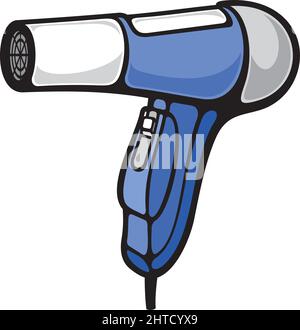 Vektor-Illustration für Haartrockner Stock Vektor