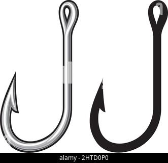 Vektorgrafik Angelhaken Stock Vektor