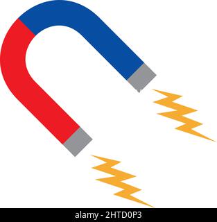 Horseshoe roten Eisen Magnet Vektor-Illustration Stock Vektor