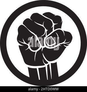 Vektordarstellung des Symbols „Faust“ Stock Vektor