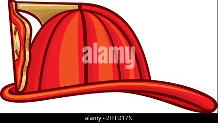 Vektorgrafik Feuerwehrmann-Helm Stock Vektor
