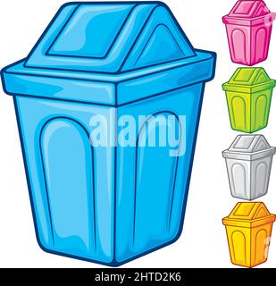 Recycle bin (trash can) vector illustration Stock Vektor