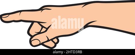Vektordarstellung mit dem Finger Stock Vektor