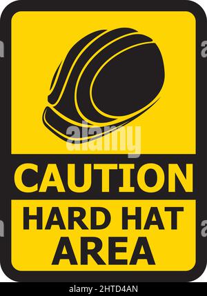 Achtung: Abbildung des Schilds im Bereich des Schutzhuts Stock Vektor