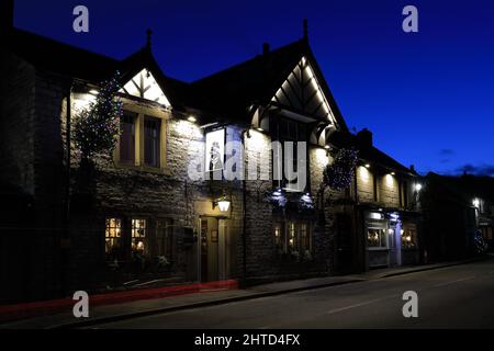 The Peak Hotel, Castleton Village, Derbyshire, Peak District National Park, England, Großbritannien Stockfoto