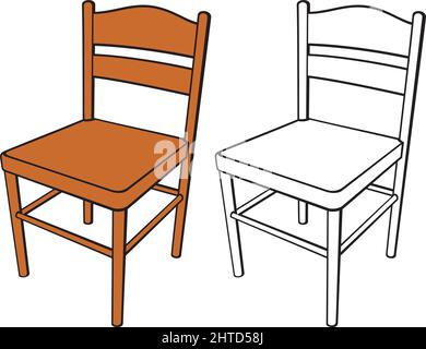 Klassische Stuhl Vektor-Illustration Stock Vektor