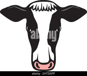 Vektorgrafik Kuhkopf Stock Vektor