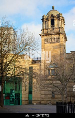 Die Laing Art Gallery befindet sich in der New Bridge Street West im Stadtzentrum von Newcastle. Stockfoto