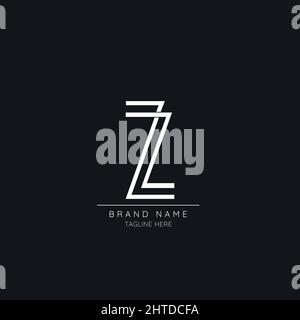 Zeitloses, modernes Logo-Symbol auf Basis der Z-Initiale Stock Vektor