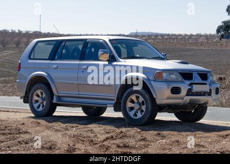 Mitsubishi Montero Sport, 2005, fotografiert auf dem spanischen Land Stockfoto