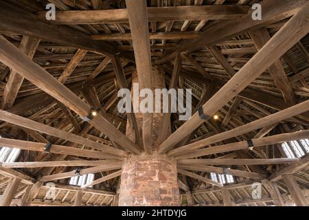 Der Yarn Market im Dorf Dunster am Rande des Exmoor National Park in der Nähe von Minehead, Somerset, England. Stockfoto