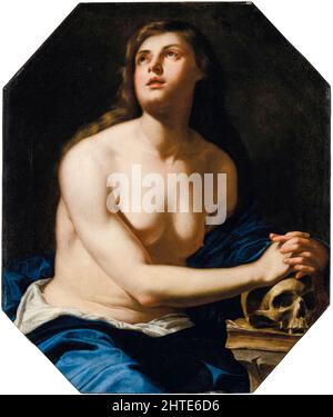 Der Büßer Magdalena, Öl auf Leinwand, Gemälde von Artemisia Gentileschi, 1640-1649 Stockfoto