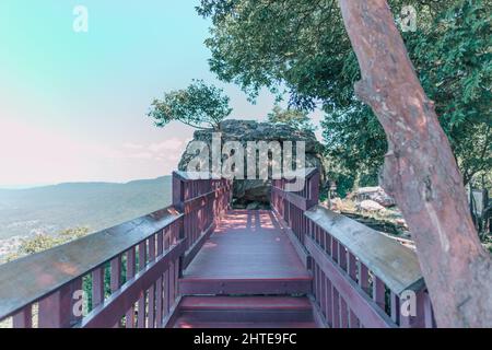 Hin Chang Si Aussichtspunkt Nam Phong Nationalpark Stockfoto