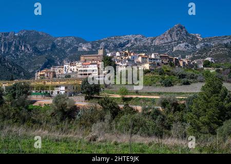 Alfara de Carles, Baix Ebre, Tarragona, Katalonien, Spanien. Stockfoto