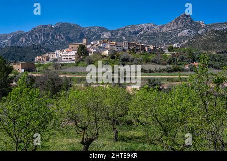 Alfara de Carles, Baix Ebre, Tarragona, Katalonien, Spanien. Stockfoto