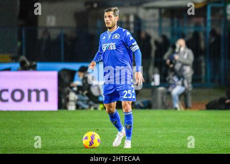 Filippo Bandinelli (Empoli) beim Spiel Empoli FC gegen Juventus FC, italienische Fußballserie A in Empoli, Italien, Februar 26 2022 Stockfoto