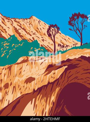 Illustration des Tonto Natural Bridge State Park in Arizona, USA Stockfoto