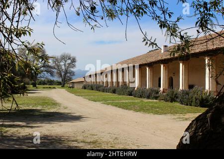 Convento oder Padres' Quarters, Mission La Purisima Concepcion, Lompoc, Kalifornien Stockfoto