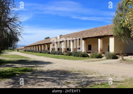 Convento oder Padres' Quarters, Mission La Purisima Concepcion, Lompoc, Kalifornien Stockfoto