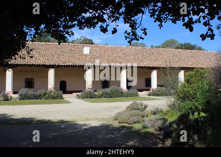 Convento oder Padres' Quarters, Mission La Purisima Concepcion, Lompoc, Kalifornien Stockfoto