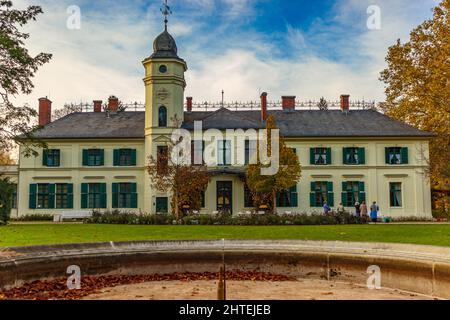 Schöne Aussicht Schloss Britz in Berlin, Deutschland Stockfoto