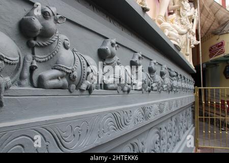 Hindu Tempel (Sri Senpaga Vinyagar) in Singapur Stockfoto