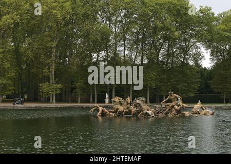 Apollo-Brunnen in den Gärten von Versailles, Paris, Frankreich Stockfoto