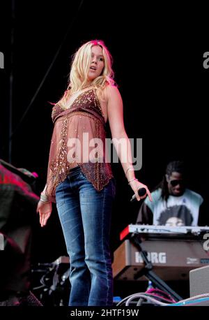 Joss Stone, V2005, Hylands Park, Chelmsford, Essex, Großbritannien - 21. August 2005 Stockfoto