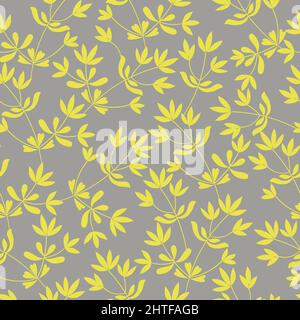 Blatt, Grafik, Ornament, Wiederholung, Silhouette, Skizze, Textil, Fliesen, Zeichnung, Laub, Wiederholung, einfach, Tapete, Verpackung, Kunst, Element Stock Vektor