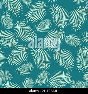 Luxus tropische Palme Natur Blätter Muster Design, Linie Kunst, handgezeichnete Umrissdesign für Stoff, Druck, Cover, Banner und Einladung, Vektor Stock Vektor