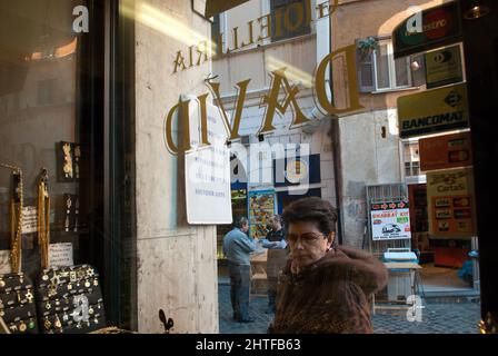 Rom, Italien 08/11/2008: Jüdisches Ghetto. ©Andrea Sabbadini Stockfoto