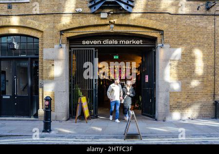 Seven Dials Market in der Nähe von Covent Garden in London, Großbritannien Stockfoto