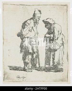 Rembrandt Harmenszoon Van Rijn – Bettler Bettler Im Gespräch 1630 Stockfoto