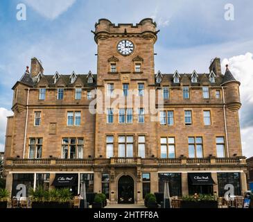 Malmaison Hotel & Bar mit Brasserie und Bar im historischen Gebäude, Leith, Edinburgh, Schottland, Großbritannien Stockfoto