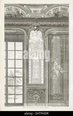 Juste-Aurèle Meissonnier - Vue des trumeaux du même Cabinet; Vue des trumeaux du même Cabinet, 3. Platte Stockfoto