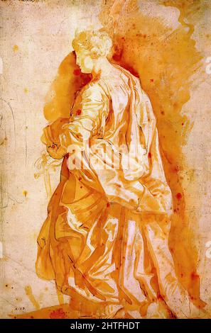 Peter Paul Rubens - Studie stehende weibliche Heilige C 1607 Stockfoto
