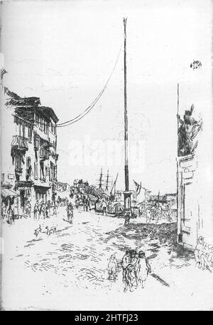 James Abbott Mcneill Whistler - Little Mast 1880 Stockfoto