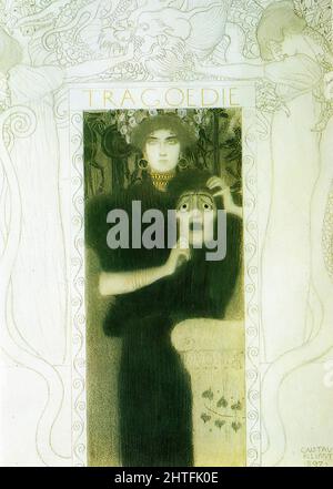 Gustav Klimt - Tragödie 1897 Stockfoto