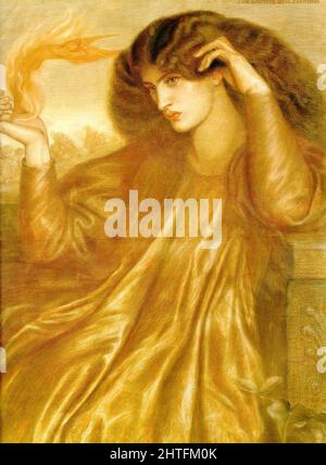 Dante Gabriel Rossetti - La Donna Della Fiamma Lady Flame 1870 Stockfoto