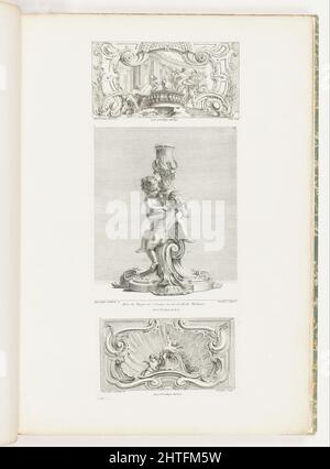 Juste-Aurèle Meissonnier - Ornamenttafel zur Entführung von Hélène, pl. 24 in Oeuvre de Juste-Aurèle Meissonnier Stockfoto