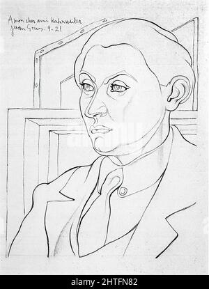 Juan Gris - Porträt Daniel Henry Kahnweiler 1921 Stockfoto