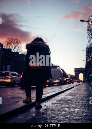 Alle Fotos entsprechen einer Reise nach paris, frankreich im Jahr 2019 vor dem Brand von notre dame. Stockfoto