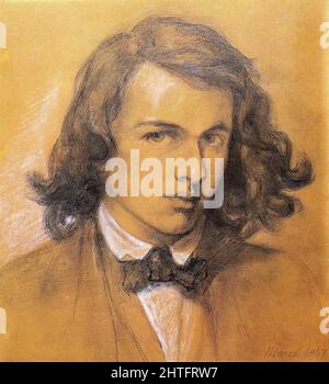 Dante Gabriel Rossetti - Selbstporträt 1847 Stockfoto