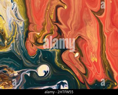 Schöne Farbe Splash abstrakte Kunst - perfekt für den Hintergrund Stockfoto